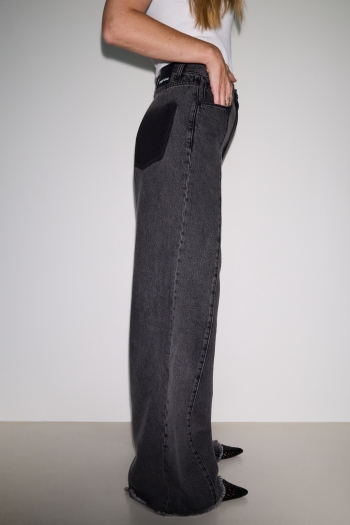 Denim Swiggy Palazzo Grey Made in Portugal