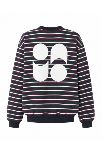 Eddie Blue Striped Sweatshirt, made in Portugal