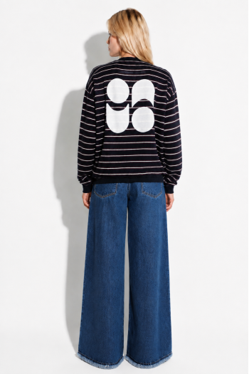 Eddie Blue Striped Sweatshirt, made in Portugal