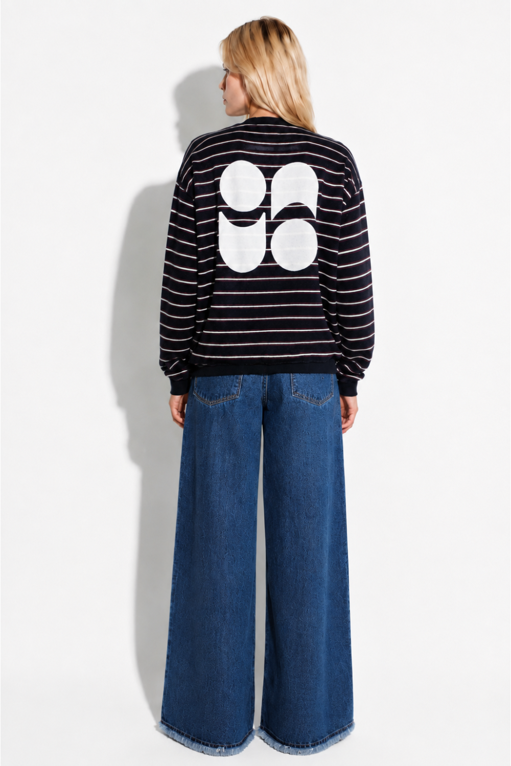 Eddie Blue Striped Sweatshirt, made in Portugal