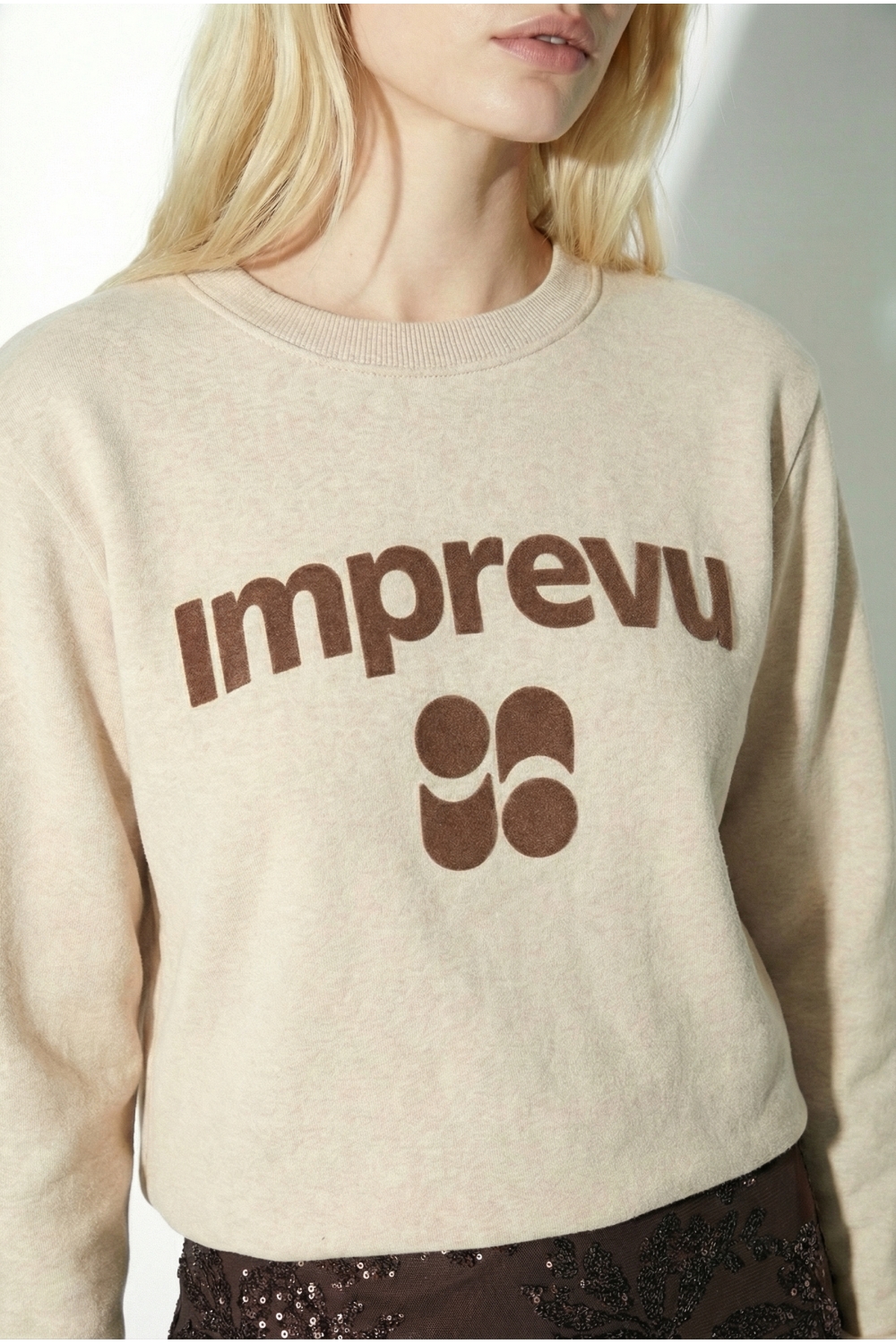Eddie Lurex Chocolate Sweatshirt, Made in Portugal