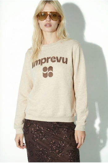 Eddie Lurex Chocolate Sweatshirt, Made in Portugal