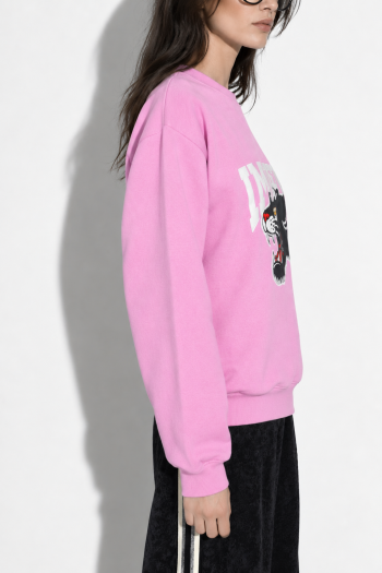 Sweatshirt Eddie Black Panther Pink fabriqué au Portugal