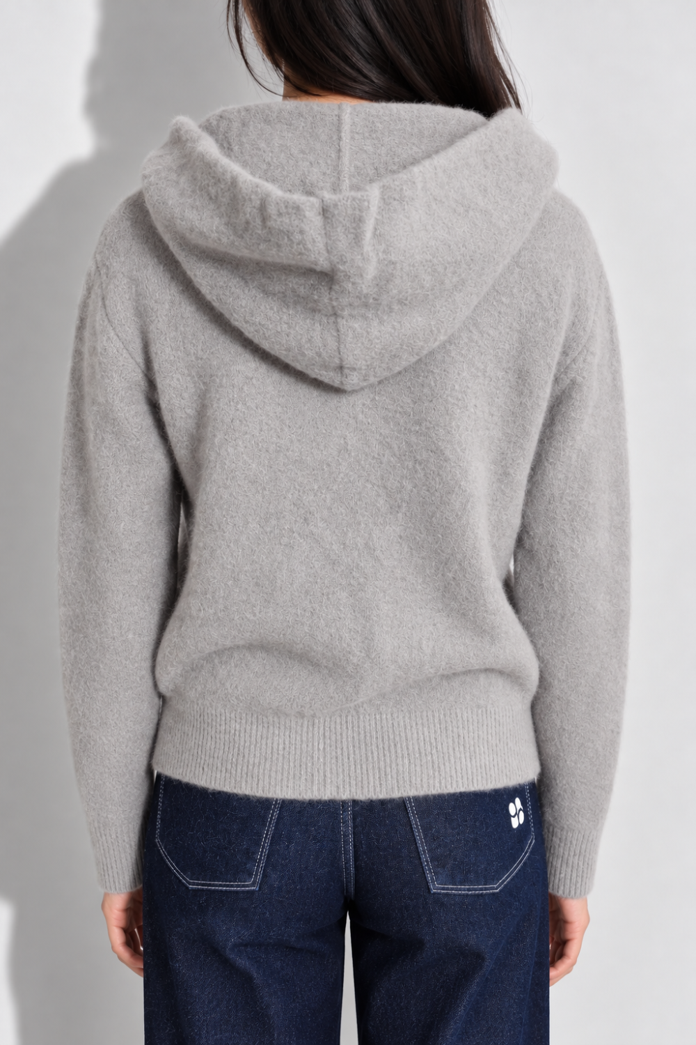 Nola Heated Hoodie in Heather Gray, Made in Italy