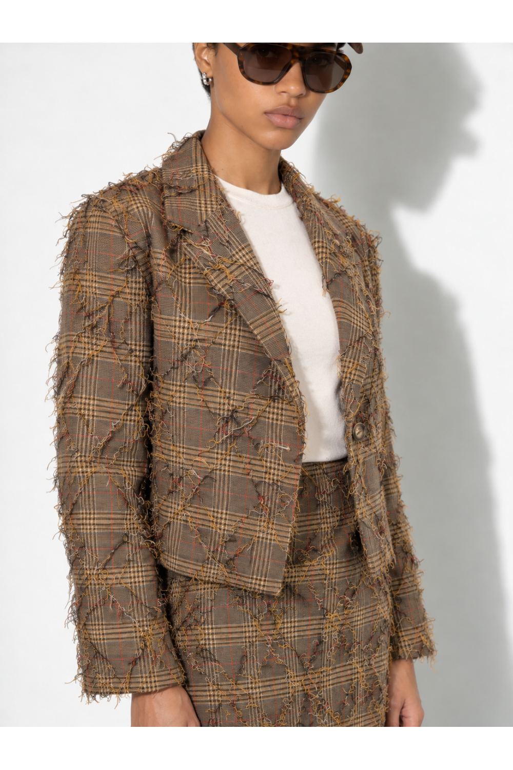 Korte Sia Losange-rok – Used Brown, Made in Italy