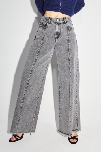 The grey Swiggy Palazzo jeans